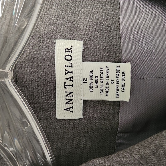 Ann Taylor Gray Skirt Suit Set - Picture 4 of 4